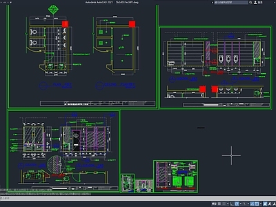 CAD工装卫生间设计 公厕