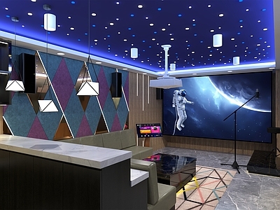 现代KTV 家庭影院 星空顶 家庭娱乐室 包厢