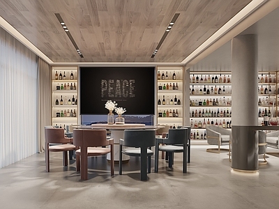 现代品酒室酒窖