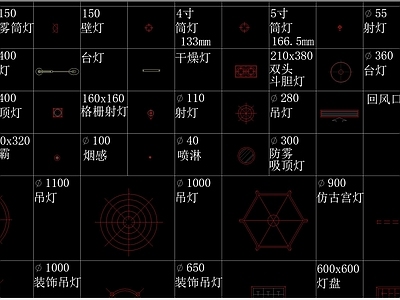 各类灯具图库合集
