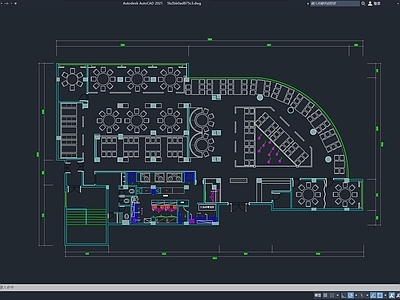 餐饮空间 CAD平面方案 餐厅 餐馆 餐饮空间