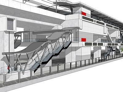 现代风格地铁站