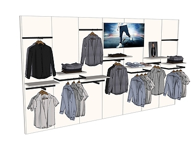 现代服装展架