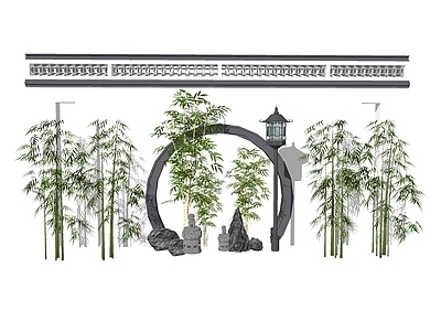 新中式竹子 庭院