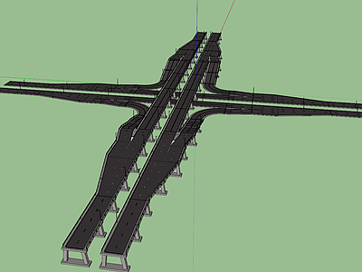 现代道路 高架桥