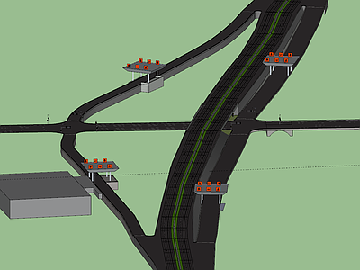 现代道路 高速公路路口