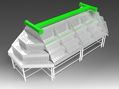 现代商超蔬菜喷雾架 展具