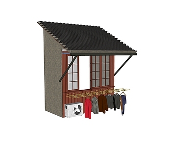 中式家居阳台
