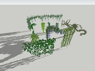 现代藤蔓植物 攀爬 绿植墙