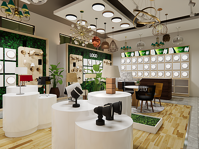 现代商业展厅 店