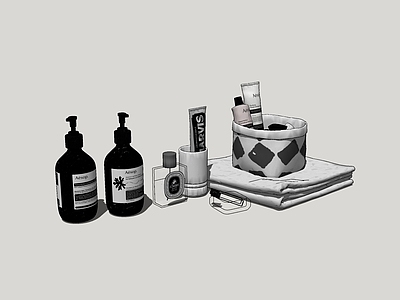 现代洗浴用品 卫浴小物品组合