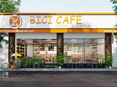 现代奶茶咖啡店