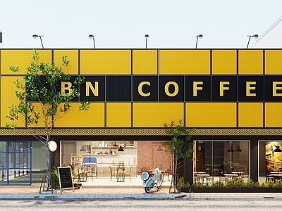现代奶茶咖啡店