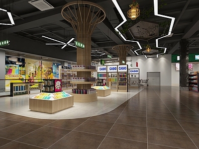 工业风大超市 文化用品 玩具 大书吧