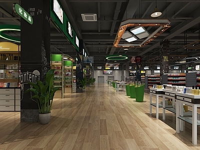 工业风大超市 清洁用品 五金 服饰