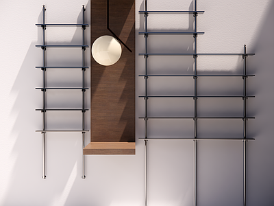 现代金属展示架