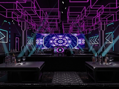 现代酒吧 DJ台