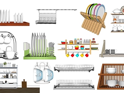 现代碗碟组合 杯碟架 杯架