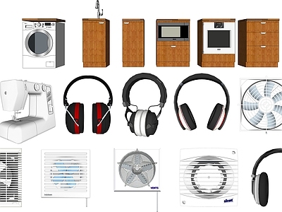 现代耳机 缝纫机 话筒 换气扇 排气扇 洗衣机 烘干机