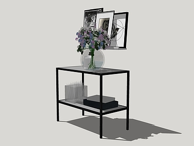 现代展示架 挂画
