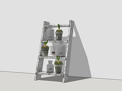 现代梯子展示架