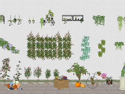 现代绿植墙 藤曼 绿植墙