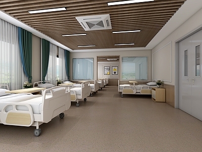 现代活动中心 养老院 病房 活动室