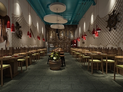 现代快餐店 椅组合
