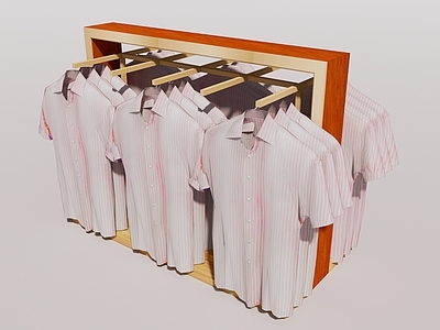 现代服装 服装架 男士短袖