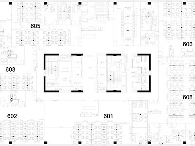 办公室 平面图 施工图