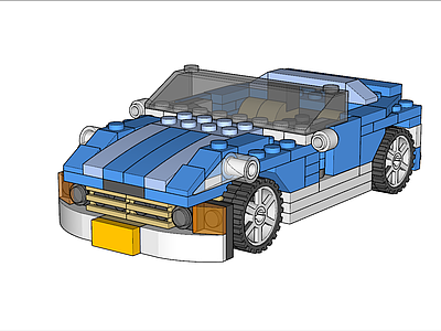 现代玩具汽车 乐高积木 汽车玩具