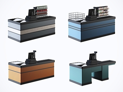 现代超市收银机 收银台  收银机