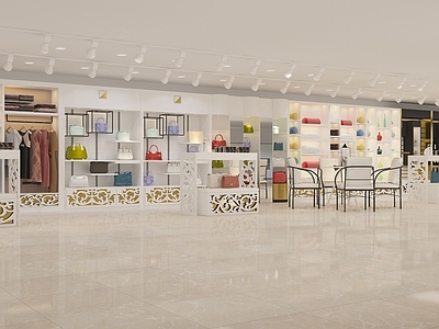 现代商场展区 包包服装展示架 酒店用品展示柜 化妆品精品柜