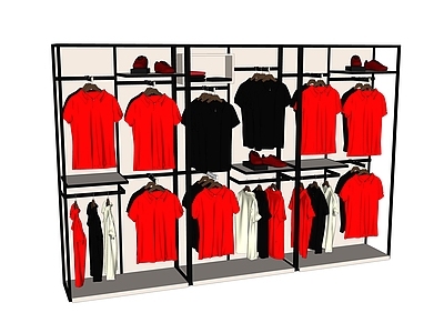 现代服装展架