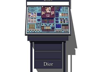 现代化妆品展柜货架
