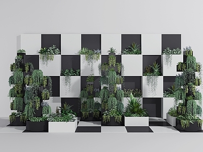 现代绿植墙