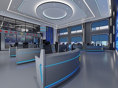 现代指挥控制室 研判室