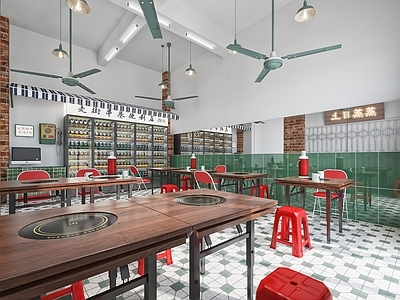 现代港式火锅店