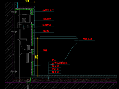 新中式墙面 施工图 墙面通用节点