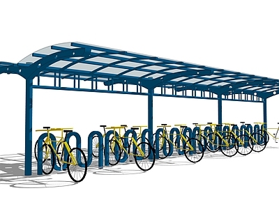 现代自行车 停车棚