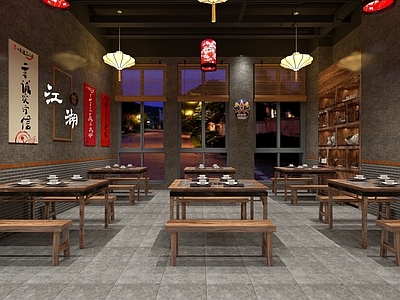 工业风火锅店 江湖小馆