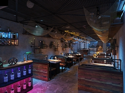 工业风火锅店