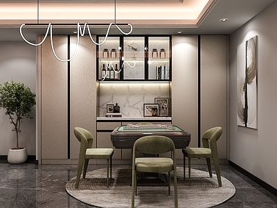 现代棋牌室