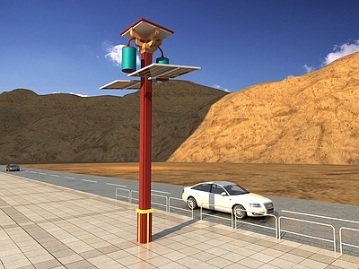 现代路灯