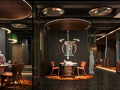 工业风潮流烤肉店