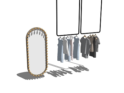 现代服装展架 服装架