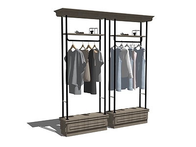 现代服装展架 服装架