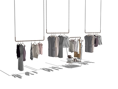 现代服装展架 服装架