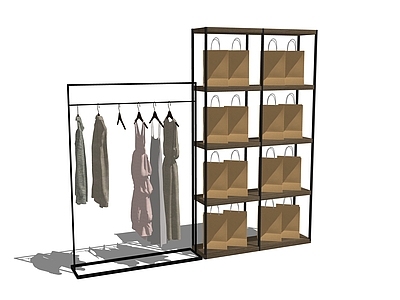 现代服装展架 展架 货架 服装架