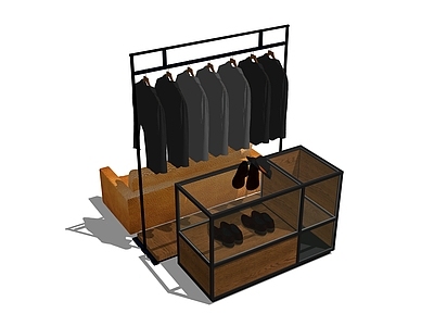 现代服装展架 展架 货架 服装架
